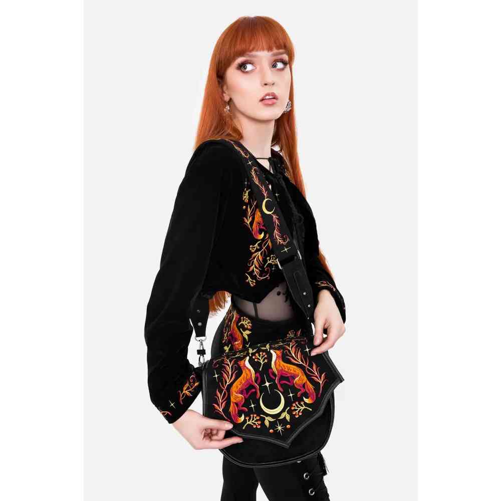 Restyle - Foxfire Nights Sac d'épaule - Noir